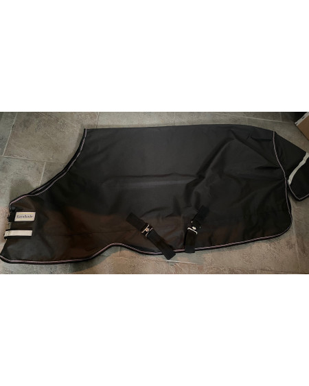 Kavalkade 0-grams outdoordeken met losse hals, Zwart