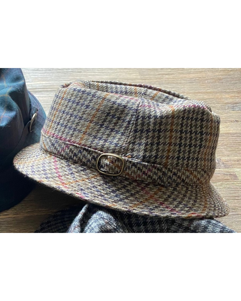 Arthur-Bell decoratieve Hoed, beige geruit