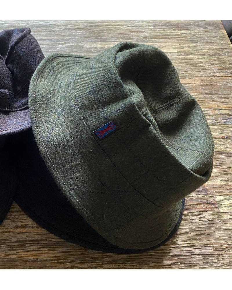 Horka sportieve hoed Globetrotter, Olijfgroen geruit