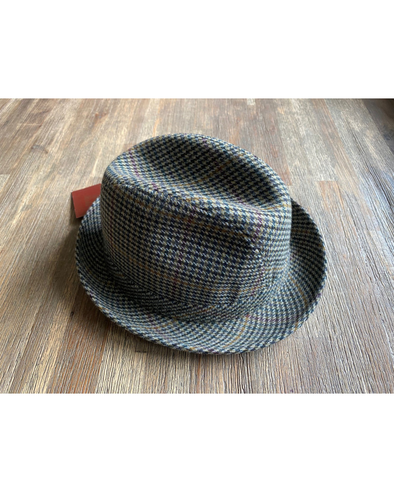 Horka decoratieve hoed 874005, camel/dgroen/bordeaux/zwart geruit