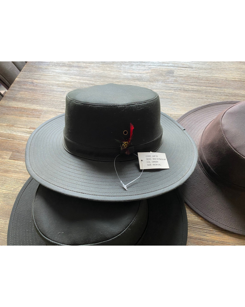 Wax Outback Hat/Hoed, Groen