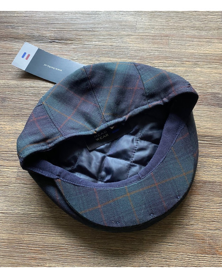 Horka wollen pet, Navy geruit