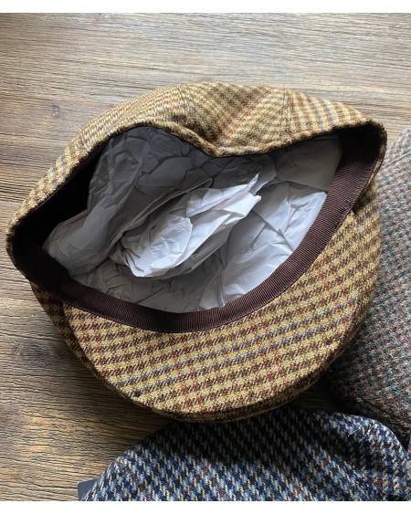 Horka decoratieve geruite pet, Camel/Bruin geruit