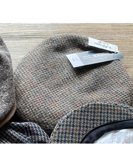 Horka decoratieve geruite pet, beige/groen/bordeaux/bruin/wit geruit