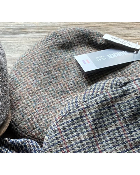 Horka decoratieve geruite pet, beige/groen/bordeaux/bruin/wit geruit