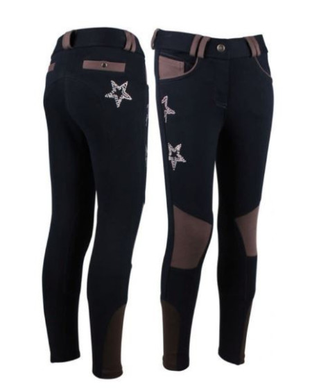 QHP rijbroek Stars&Studs, Navy