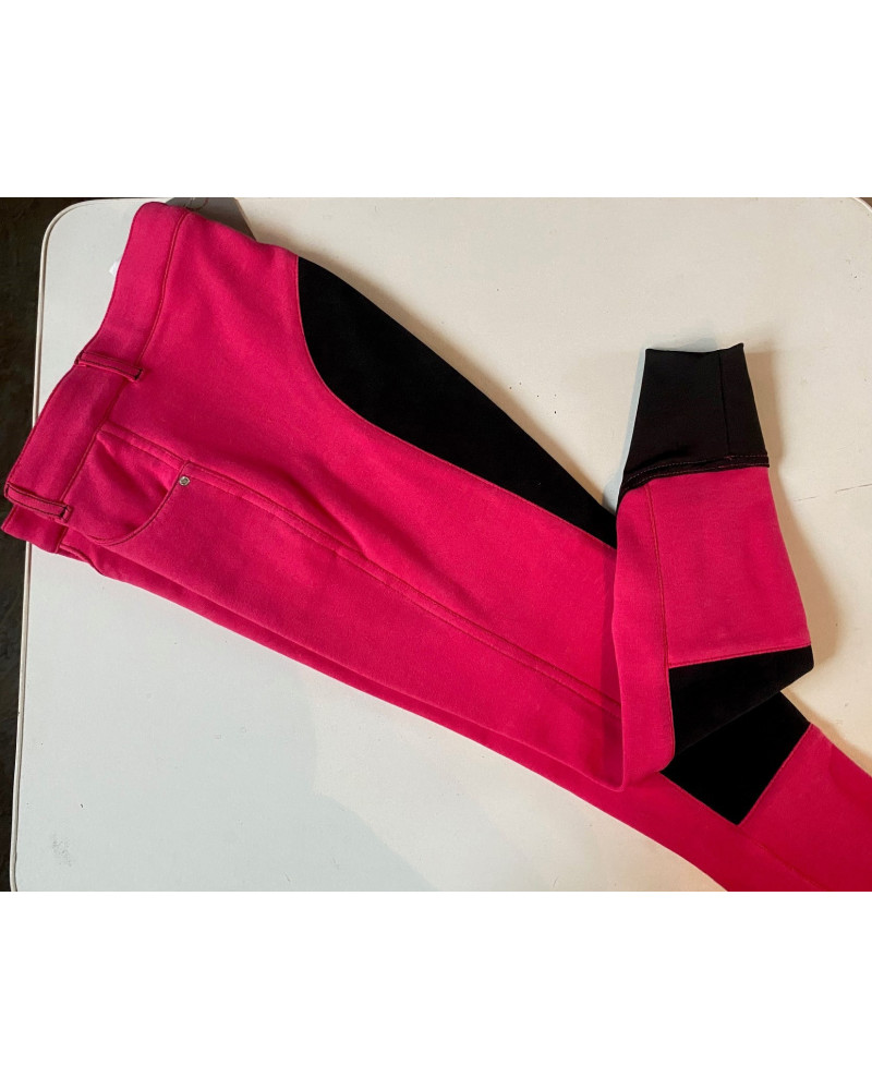 Red Horse rijbroek Hannah, kunstleren zitvlak, Lipstick