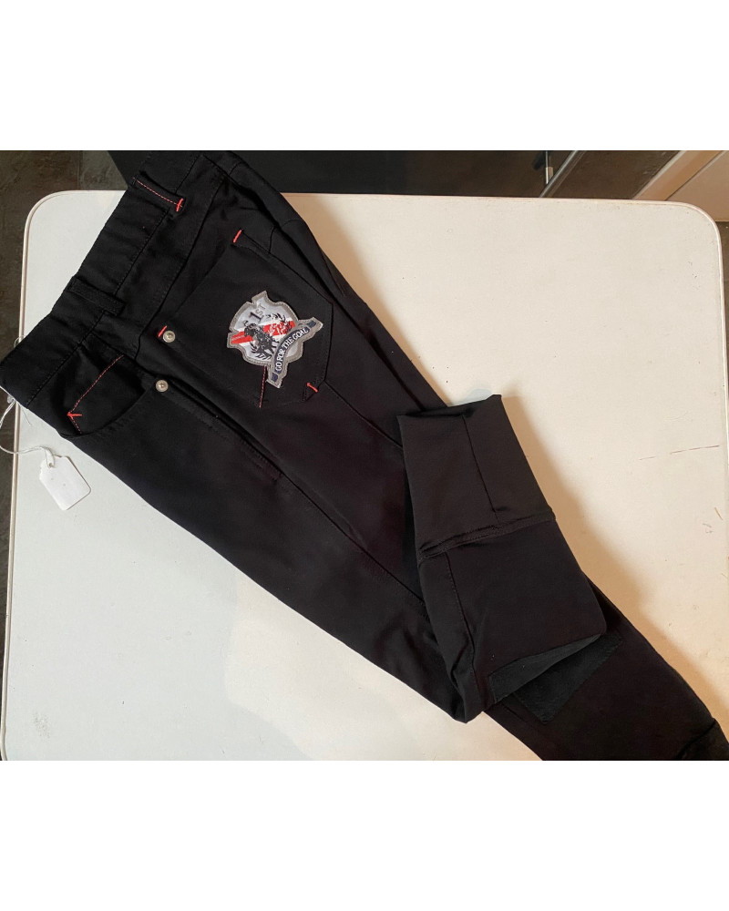 Red Horse rijbroek Ryan, Zwart