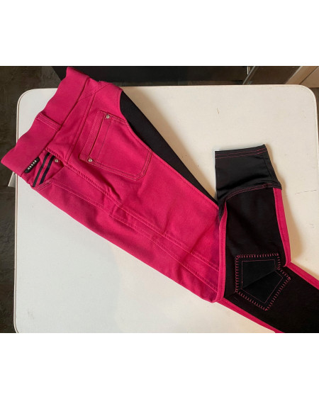 Horka Jr. rijbroek Riviera Elasta, Rose Pink