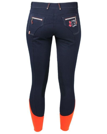 Horka Jr. rijbroek Olanda Elasta, Donkerblauw