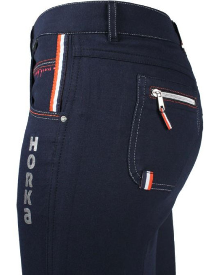 Horka Jr. rijbroek Olanda Elasta, Donkerblauw