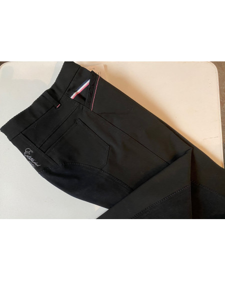 Horka Jr. rijbroek Stardust Elasta, Zwart
