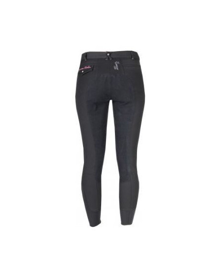 Horka Jr. rijbroek Stardust Elasta, Zwart