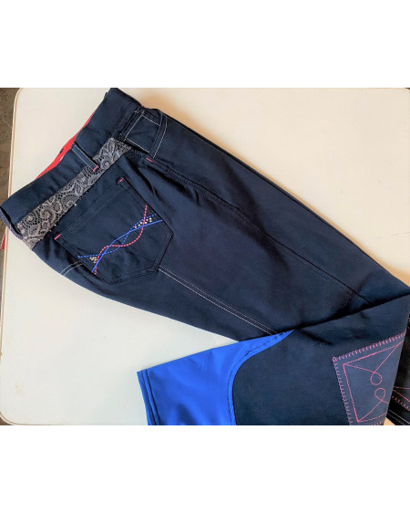 Red Horse Jr. rijbroek Nicole, Blauw