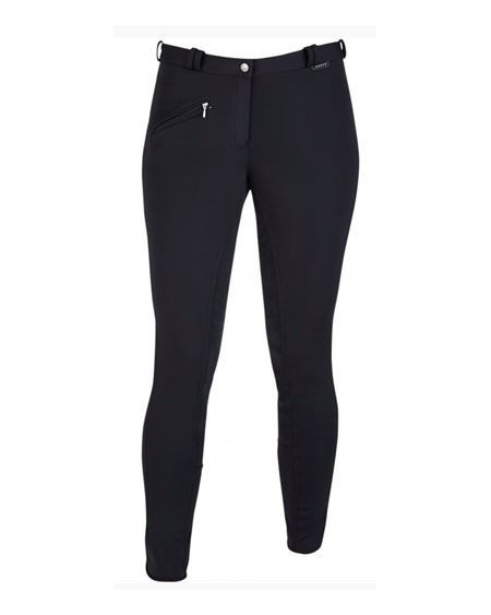 Horka softshell rijbroek Atlanta, kunstl. zitvlak, Zwart