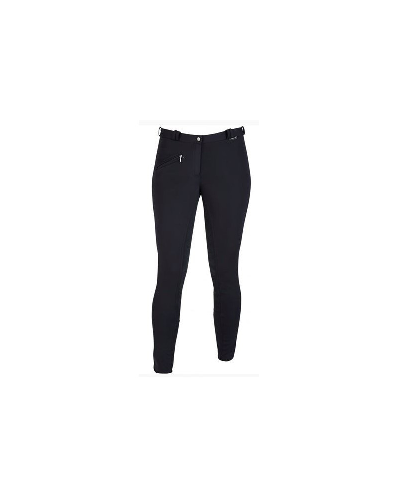 Horka softshell rijbroek Atlanta, kunstl. zitvlak, Zwart