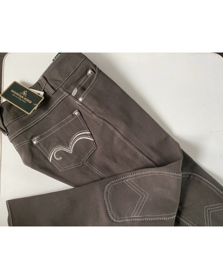 Mountain Horse rijbroek Jessie TK, stofknie, Earthyolive