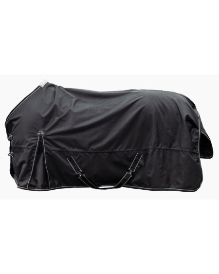 HKM 0-gr Premium 1680D weidedeken met gladde voering, Zwart