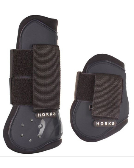 Horka PVC beenbeschermerset Strass, set van 4, Zwart