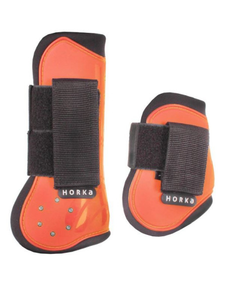 Horka beenbeschermerset Strass, Set van 4, Oranje