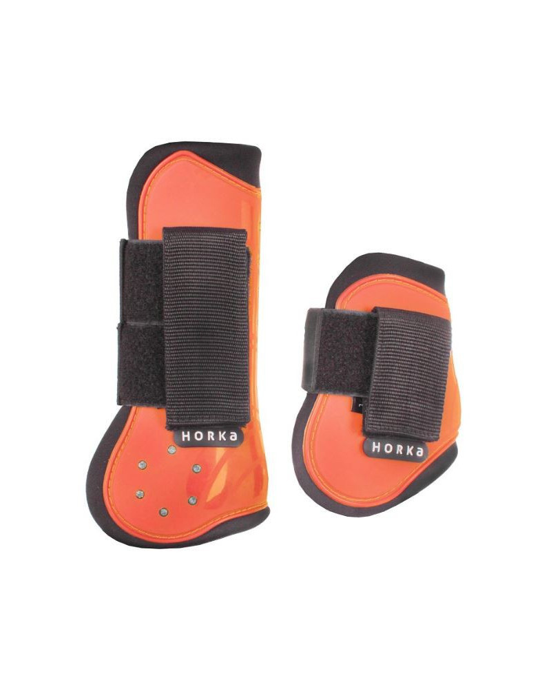 Horka beenbeschermerset Strass, Set van 4, Oranje