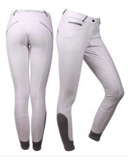 QHP Rijbroek Lisa Anti-slip, Siliconen zitvlak, Wit