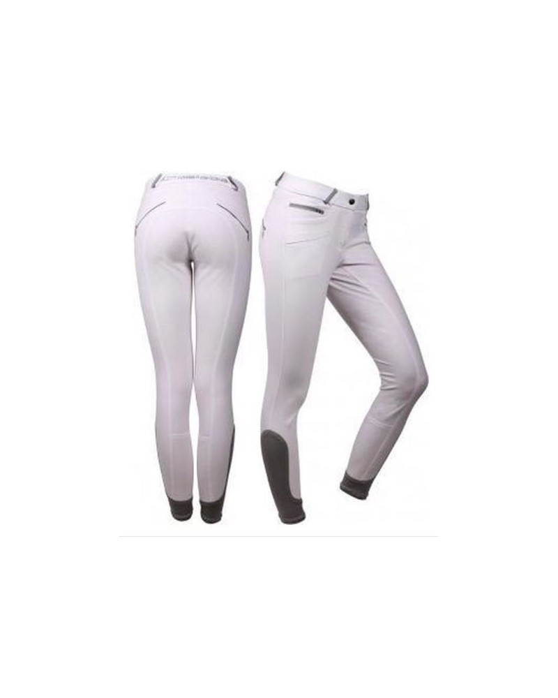 QHP Rijbroek Lisa Anti-slip, Siliconen zitvlak, Wit