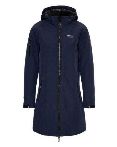 Nordberg Gitte Lange Padded Softshell Jas, Dark Navy Melange