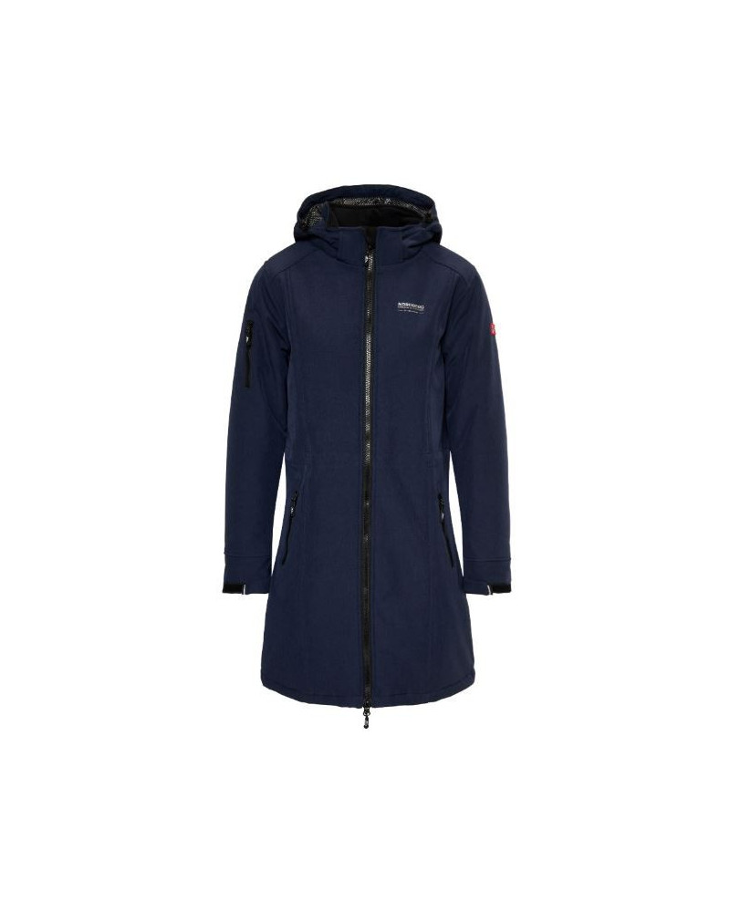 Nordberg Gitte Lange Padded Softshell Jas, Dark Navy Melange