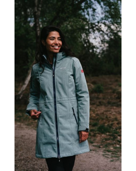 Nordberg Gitte Lange Padded Softshell Jas, Dark Navy Melange