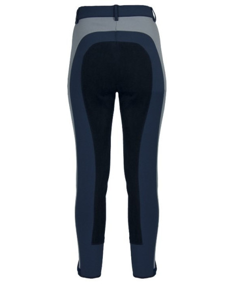 Elt rijbroek Luna, kunstl.zit, blauw/grijs