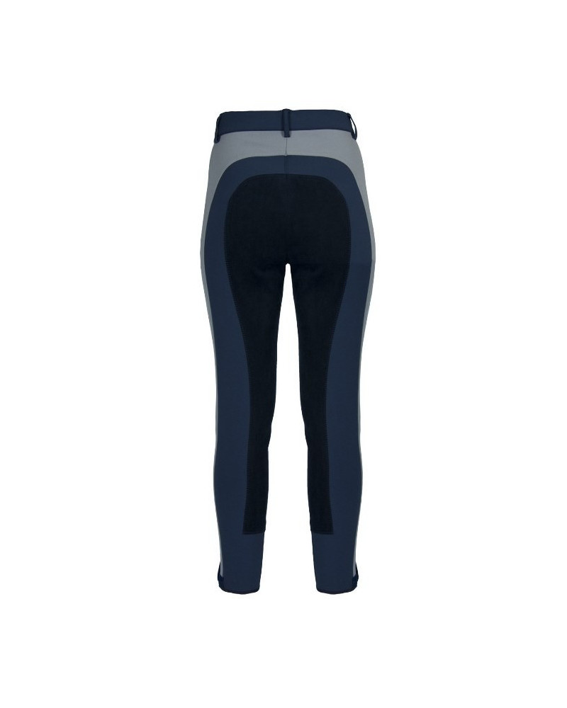 Elt rijbroek Luna, kunstl.zit, blauw/grijs