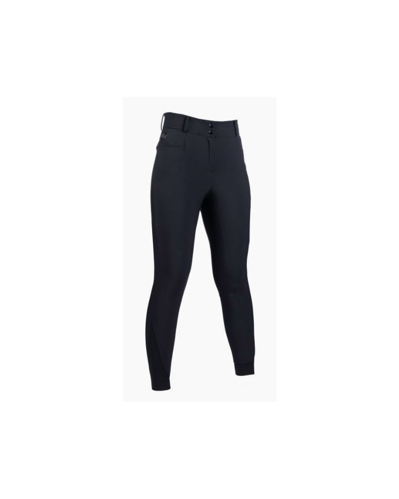 HKM Verwarmde rijbroek Keep Warm Style, Siliconen zitvlak, Zwart