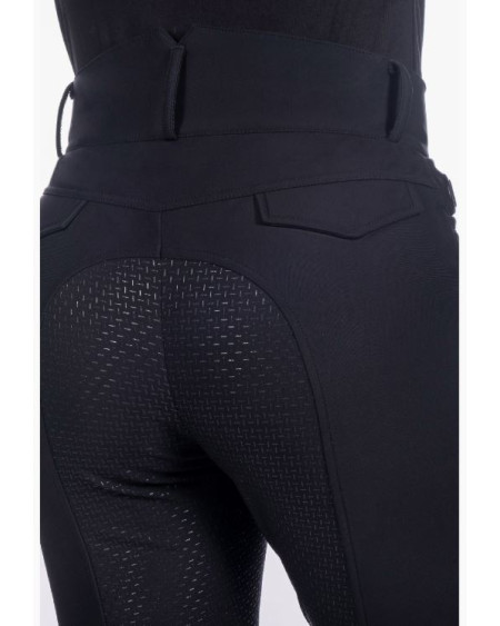 HKM Verwarmde rijbroek Keep Warm Style, Siliconen zitvlak, Zwart