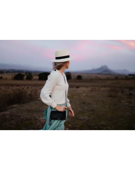 MicMacBags Mendoza portemonnee m telefoonvak 20066, vacht/leer, Zwart