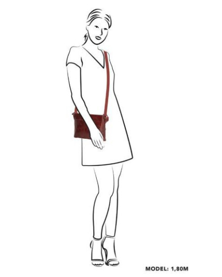 MicMacBags schoudertas Porto, Roest