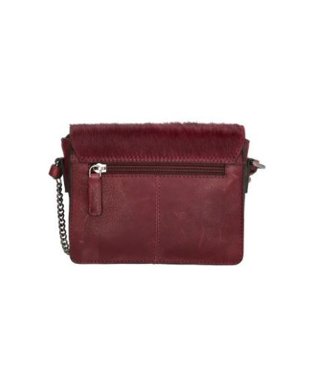 MicMacBags Mendoza Schoudertas 20061, Bordeaux rood
