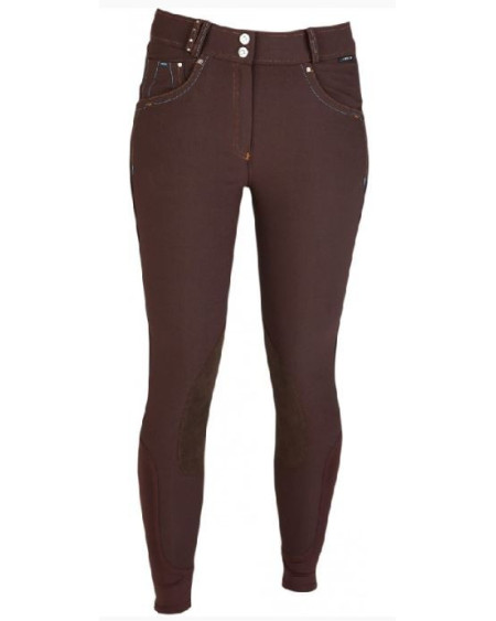 Horka Jr rijbroek Dakota Elasta, Bruin