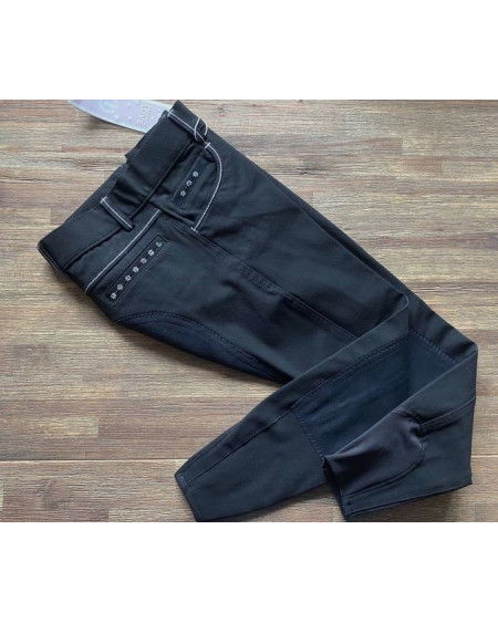 Imperial Riding rijbroek Flower Power Full Seat, Zwart