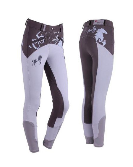 QHP rijbroek Hatty Junior, Grijs