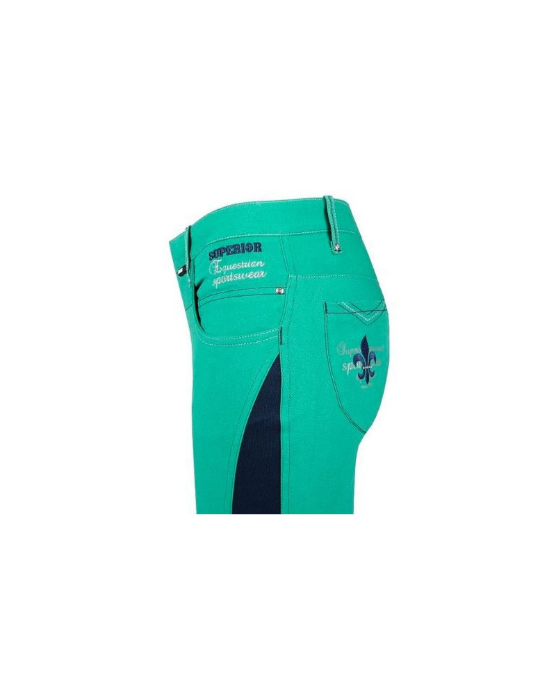 Horka Rijbroek Rimini Elasta, Siliconen Knie, Mint Green