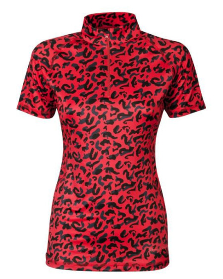 Harry's Horse shirt Just Ride Leopard, Coral