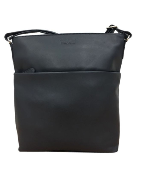 MONA Cinino leren Crossbody tas 1420-5, Donkerblauw