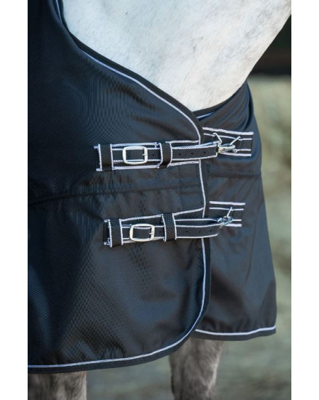 HKM Teddy Gevoerde Premium 1680D Weidedeken, Donkerblauw