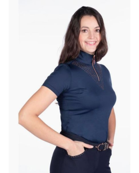 HKM Functioneel Shirt Rosegold Glamour Style, Donkerblauw