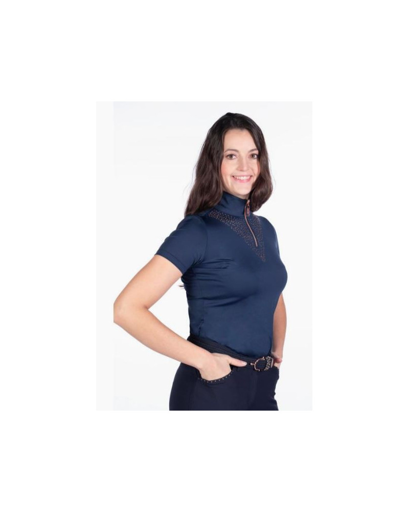 HKM Functioneel Shirt Rosegold Glamour Style, Donkerblauw