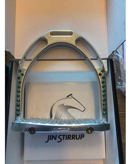 Jin Stirrup Ltd Edition Swarovski Dressuur Stijgbeugels, Aluminium