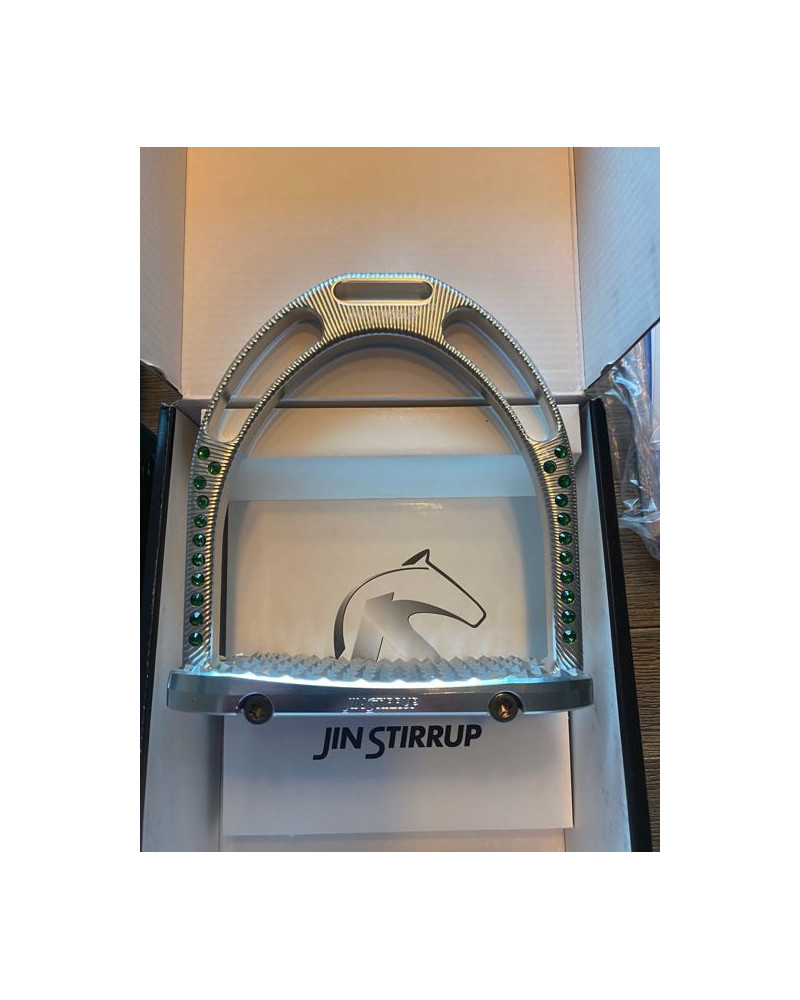 Jin Stirrup Ltd Edition Swarovski Dressuur Stijgbeugels, Aluminium