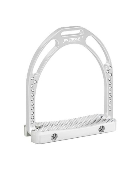 Jin Stirrup Dressage Swarovski stijgbeugels, Zilver
