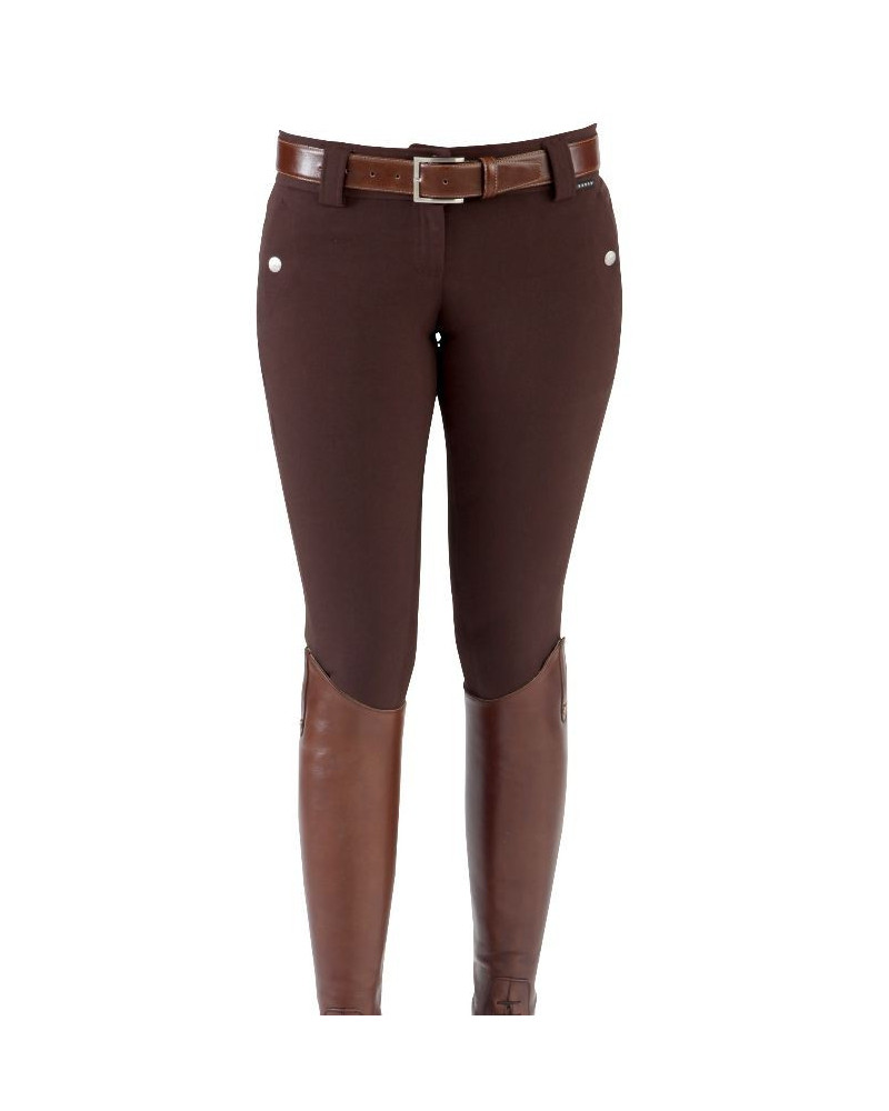 Horka Sensation rijbroek, Kunstl. Zit, Buffalo (dbruin)